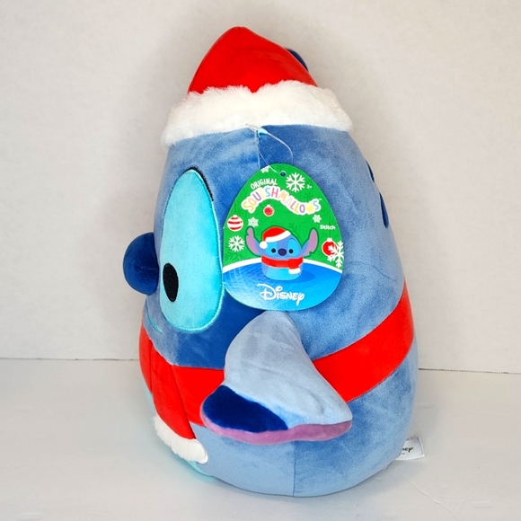 🎄 STITCH 🎅 Santa Hat Disney X Original Squishmallow Christmas 2024 ☆ NWT ☆ - Picture 6 of 9
